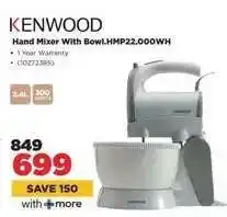 HiFi Corp KENWOOD Hand Mixer With Bowl.HMP22.000WH offer