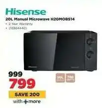 HiFi Corp Hisense 20L Manual Microwave H20MOBS14 offer