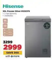 HiFi Corp Hisense 95L Freezer Silver H125CFS offer