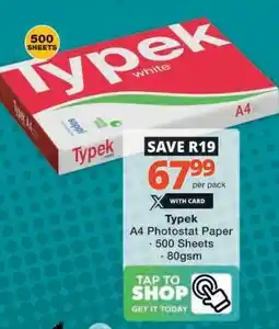 Checkers Typek A4 Photostat Paper offer