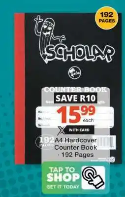 Checkers A4 Hardcover Counter Book offer