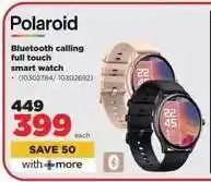 HiFi Corp Polaroid Bluetooth Calling Full Touch Smart Watch offer