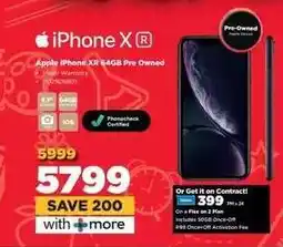 HiFi Corp Apple iPhone XR 64GB Pre Owned offer