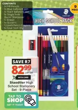 Checkers Staedtler High School Stationery Set - 9-Piece offer