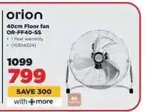 HiFi Corp orion 40cm Floor fan OR-FF40-SS offer