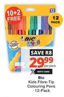 Checkers Bic Kids Fibre-Tip Colouring Pens offer