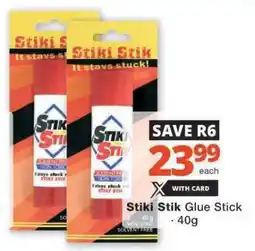 Checkers Stiki Stik Glue Stick offer