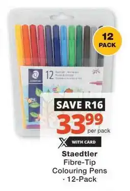 Checkers Staedtler Fibre-Tip Colouring Pens offer