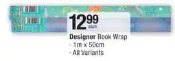 Checkers DESIGNER BOOK WRAP offer