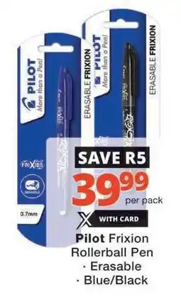Checkers Pilot Frixion Rollerball Pen offer