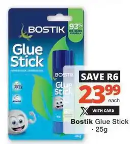 Checkers BOSTIK GLUE STICK offer
