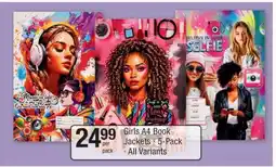Checkers GIRLS' A4 BOOK JACKETS offer
