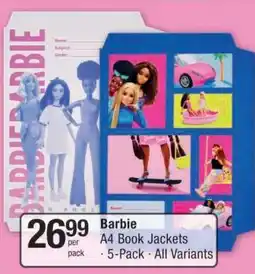 Checkers BARBIE A4 BOOK JACKETS offer