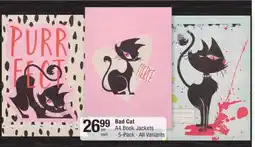 Checkers BAD CAT A4 BOOK JACKETS offer