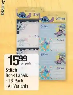 Checkers Stitch Book Labels offer
