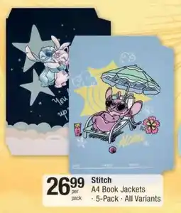 Checkers STITCH A4 BOOK JACKETS offer