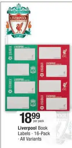Checkers Liverpool Book Labels offer