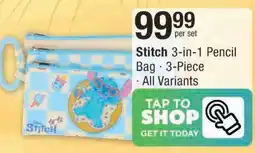 Checkers Stitch 3-in-1 Pencil Bag offer