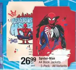 Checkers SPIDER-MAN A4 BOOK JACKETS offer