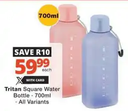 Checkers Tritan Square Water Bottle offer