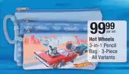 Checkers HOT WHEELS 3-in-1 PENCIL BAG offer