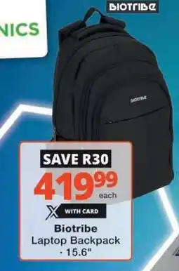 Checkers Biotribe Laptop Backpack offer