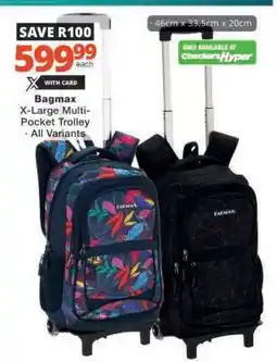 Checkers Bagmax X-Large Multi-Pocket Trolley offer