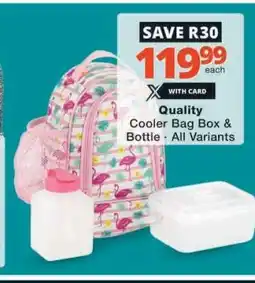Checkers Quality Cooler Bag Box & Bottle offer