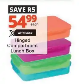 Checkers Hinged Compartment Lunch Box offer