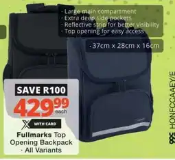 Checkers Fullmarks Top Opening Backpack offer