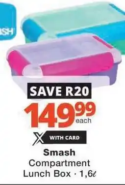 Checkers Smash Compartment Lunch Box offer