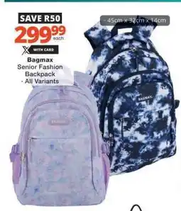 Checkers Bagmax Senior Fashion Backpack offer