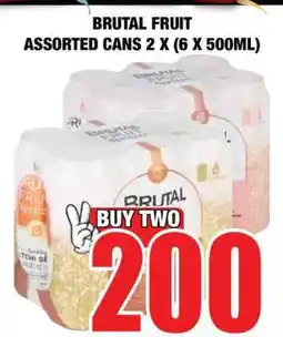 Boxer BRUTAL FRUIT ASSORTED CANS 2 X (6 X 500ML) offer