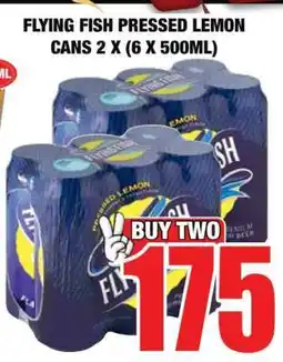 Boxer FLYING FISH Pressed Lemon Cans 2 x (6 x 500ml) offer
