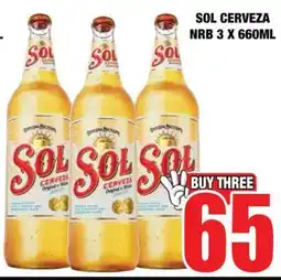 Boxer SOL CERVEZA NRB 3 X 660ML offer