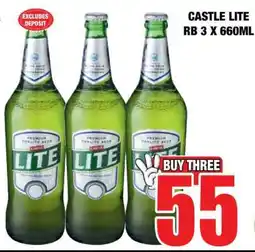 Boxer CASTLE LITE RB 3 X 660ML offer