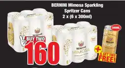 Boxer BERNINI Mimosa Sparkling Spritzer Cans offer