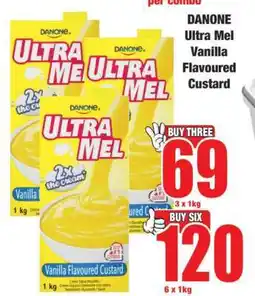 Boxer Danone Ultra Mel Vanilla Flavoured Custard offer