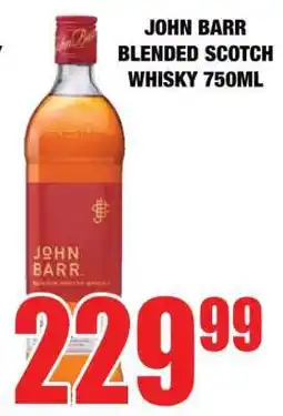 Boxer JOHN BARR BLENDED SCOTCH WHISKY 750ML offer