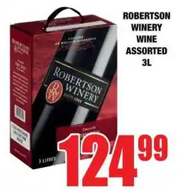 Boxer ROBERTSON WINERY WINE ASSORTED 3L offer