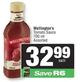 Spar Wellington's Tomato Sauce offer