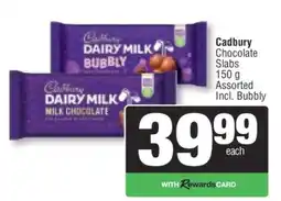 Spar Cadbury Chocolate Slabs offer