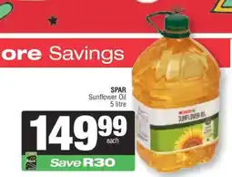 Spar SPAR Sunflower Oil 5 litre offer