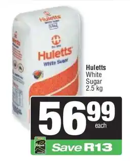 Spar Huletts White Sugar 2.5 kg offer