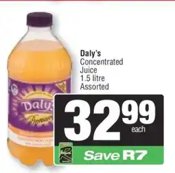 Spar Daly's Concentrated Juice offer