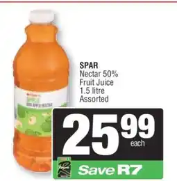Spar SPAR Nectar 50% Fruit Juice offer