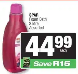 Spar SPAR Foam Bath offer