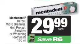 Spar Mentadent P offer