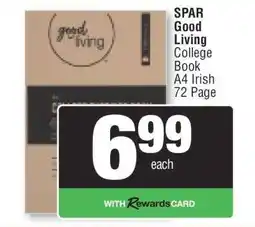 Spar SPAR Good Living College Book offer