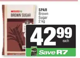 Spar SPAR Brown Sugar 2 kg offer